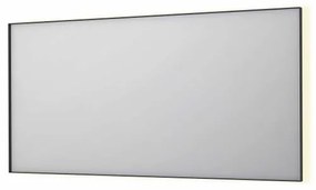 INK SP32 spiegel - 160x4x80cm rechthoek in stalen kader incl indir LED - verwarming - color changing - dimbaar en schakelaar - mat zwart 8410090