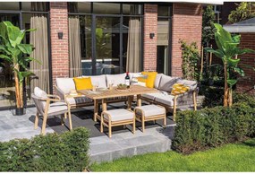 Garden Impressions Alora lounge dining set 5-delig rechts - grey sand