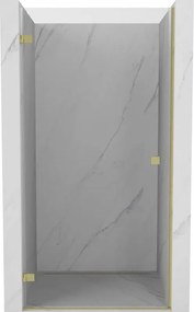 Mexen Lunar-B draaideur voor douche links 65 cm, transparant, goud geborsteld - 832-065-000-55-00-L