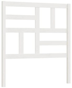 vidaXL Hoofdbord 106x4x104 cm massief grenenhout wit