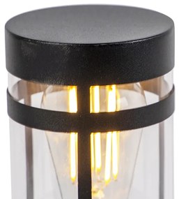 Moderne buitenlamp zwart 50 cm IP44 - Gleam Modern E27 IP44 Buitenverlichting cilinder / rond