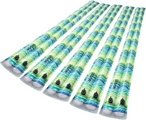 VEVOR zwembadgewichtzakken, set van 5 (240x30 cm), 0,3 mm dikke PVC-waterzakken met reflecterende strips en lekvrije schroefsluiting, voor het vastzetten van zwembadafdekkingen in de winter, groen