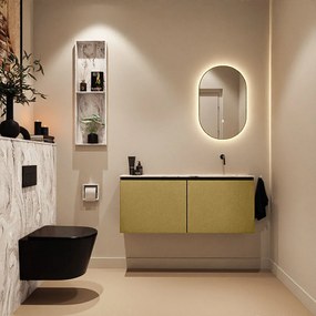 Mondiaz Ture DLux toiletmeubel 120cm oro met wastafel glace rechts zonder kraangat