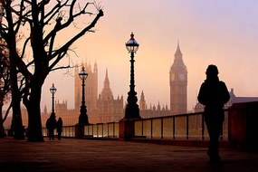 Foto Big Ben and Houses Of Parliament on foggy morning, Scott E Barbour