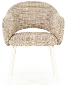 By-Boo Story Wit-frame Eetkamerstoel Bruin