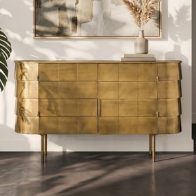Dutchbone Hanna Gouden Dressoir Ovaal - 117x26x70cm.