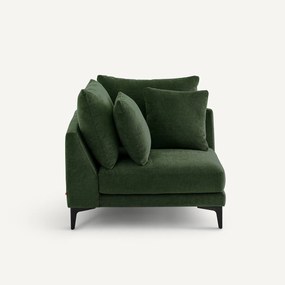 Hoekbank in polyestermix, MODERNISTE, ontwerp Emmanuel Gallina