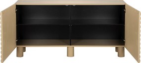 Mat Dressoir Met Strepen Zandkleur 150 Cm - 150x40x75cm.
