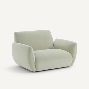 Fauteuil van stonewashed fluweel, SPOGANO