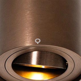Moderne plafondSpot / Opbouwspot / Plafondspot donkerbrons draai- en kantelbaar - Rondoo Up Modern GU10 Binnenverlichting Lamp