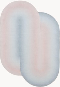 Laagpolig vloerkleed Luna in organische vorm