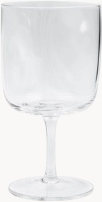 Mondgeblazen wijnglazen Sand, 4-delig