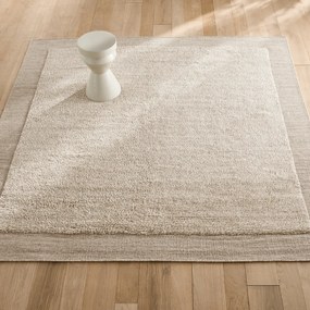 Vierkant wollen vloerkleed, handgeknoopt, EDGI