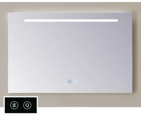 Sanicare Tutti LT1 spiegel met verwarming, verlichting, LED strook en touch bediening 100cm