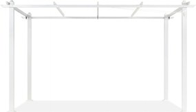 Frame voor metalen terraspergola Barbados 3x4 m wit Garden Point