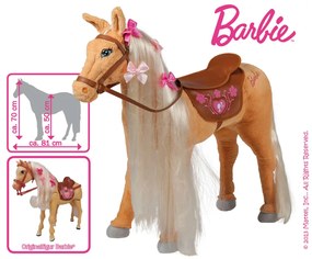 Barbie Speelpaard Tawny 81 cm met geluid beige en bruin
