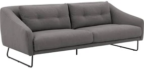 Goossens Excellent Bank Gs-2105 grijs, stof, 3-zits, elegant chic