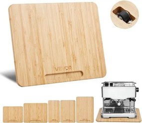 VEVOR Glijplank, 26,7 x 33 cm, plank met rubberen wielen en holle handgreep, gemakkelijk schoon te maken, schuifplank, rolplank voor apparaten, gemakkelijk verplaatsbare basis voor koffiezetapparaat, keukenmachine