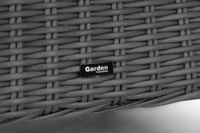 Dining Tuintafel Rond rond 120 cm Wicker Grijs Buckingham