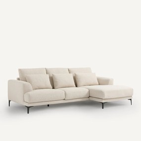 Zitbank met hoek rechts in bouclé, Marsile