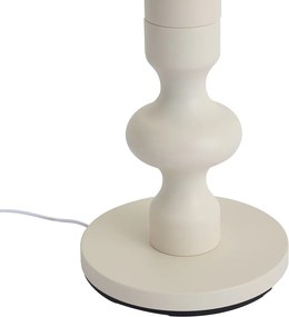 Retro vloerlamp beige met stoffen kap 160cm - Captain