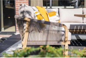 Garden Impressions Alora lounge dining set 5-delig links - grey sand