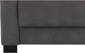 Goossens Zitmeubel My Style antraciet, microvezel, 2,5-zits, stijlvol landelijk met chaise longue rechts