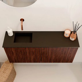 Mondiaz Joya 90cm toiletmeubel ruby met wastafel faye links zonder kraangat urban