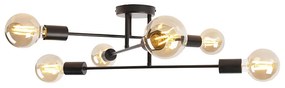 Smart plafondlamp zwart 6-lichts incl. Wifi G95  - Sydney