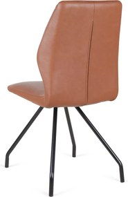 Eetkamerstoel - Apollo - leer Vintage cognac