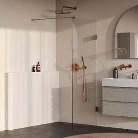 Brauer Void profielloze inloopdouche 70cm koper geborsteld PVD