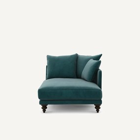 Longchair in fluweel, Lazare