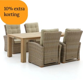 + 10% kassakorting | Diningset Intenso | 4 personen | Tuinset teakhout | 5-delig | Kees Smit Tuinmeubelen
