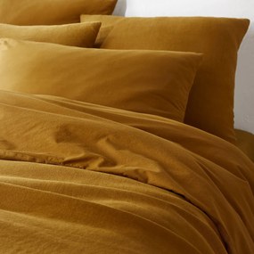 Dubbelzijdige kussensloop in gewassen linnen en gewassen katoen, Annaba