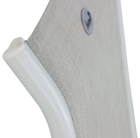 Hartman Alice Comfort Standenstoel Aluminium/textileen Wit