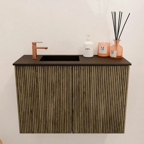 Mondiaz Joya 60cm toiletmeubel dusk met wastafel faye links 1 kraangat urban