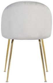 Gouden Dalnia Stoel Fluweel