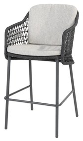 4 Seasons Outdoor Tramonti barstoel antraciet SALE Tuinstoel antraciet weerbestendig