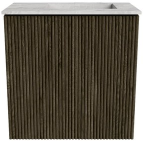 Mondiaz Joya DLux 40cm toiletmeubel shadow met wastafel faye rechts 1 kraangat glace