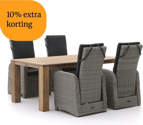 + 10% kassakorting | Diningset Intenso | 4 personen | Tuinset teakhout | 5-delig | Kees Smit Tuinmeubelen