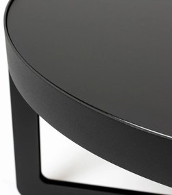 Zuiver Centre Oval Black Ovale Design Salontafel Zwart - 102 X 68cm.