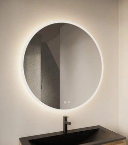 Gliss Design Circum ronde spiegel met LED-verlichting en verwarming 40cm