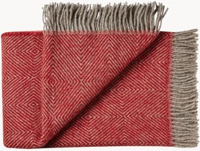 Wollen plaid met ruitjespatroon en franjes Fanø