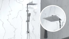 Schutte Silver regendoucheset 3 standen chroom