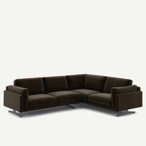 Hoekbank fluweel, César