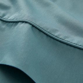 Effen bolstersloop in katoensatijn, Opale