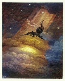 Ilustratie Devil, Fallen angel falling to earth,, duncan1890