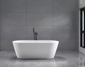 Polysan Azra vrijstaand bad 170x80x58cm wit glans