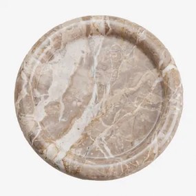 Ronde Sleutelschaal Ø20 Cm In Velmar Marmer Beige Marmer Panther - Sklum