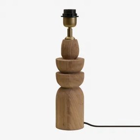 Voet Voor Tafellamp 30 Cm In Koski Mangohout Mangohout - Sklum